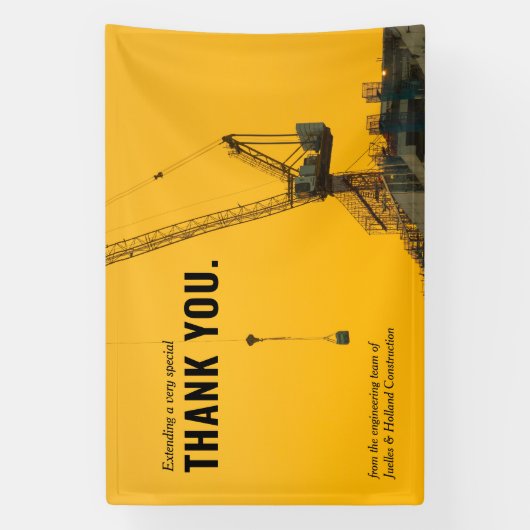 Bouwproject | Minimale dank Spandoek (Verticaal)