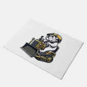 Bouwpup Bulldog Bouwer Deurmat (Schuin)