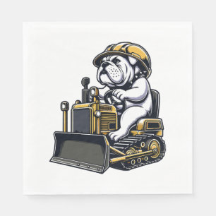 Bouwpup Bulldog Bouwer Servet