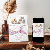 Bouwrace auto's Gezamenlijke thema uitnodiging