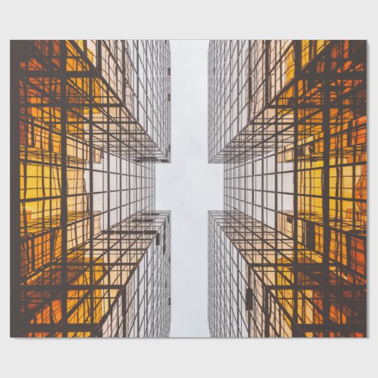 bouwreflectie cadeaupapier (Vlak)