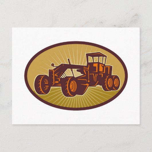 bouwrijder briefkaart (Voorkant)