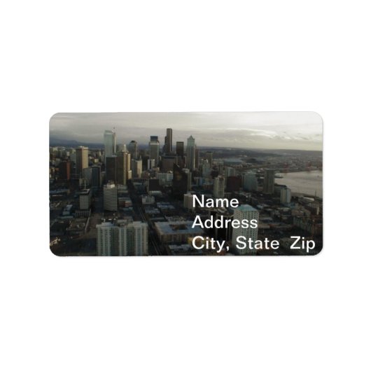 Bouwruimte naald Seattle Etiket (Voorkant)