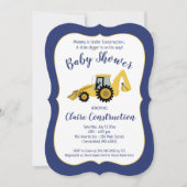 Bouwschoenen Baby shower Uitnodiging (Voorkant)