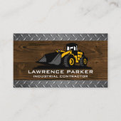 Bouwschotel | Houtmetaal Visitekaartje (Voorkant)