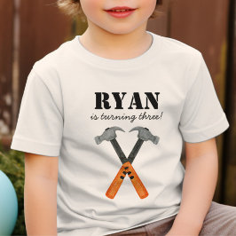 Bouwselspeelgoed Bouwvakker Verjaardag Jongen T-shirt