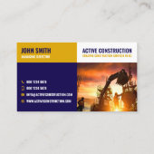 Bouwservices, Aannemer, Bouwer Visitekaartje (Achterkant)