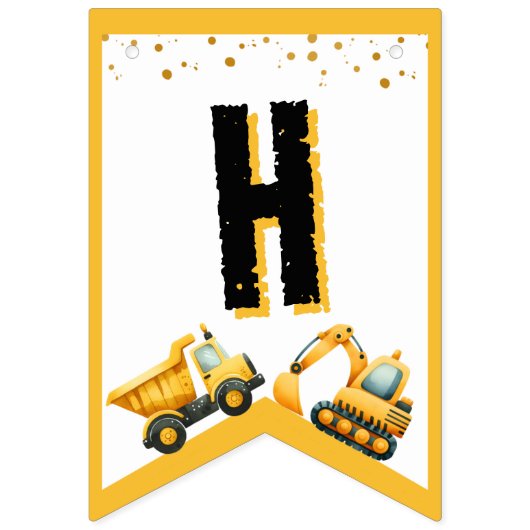 Bouwspandoek Vlaggetjes (Eerste vlag)