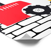 Bouwspeelgoed Jongen Verjaardagsfeestje Welkomstbo Poster (Hoek)