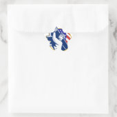 Bouwstaalarbeider I-Beam Amerikaanse Vlag Ster Sticker (Tas)