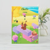 Bouwsteen Ant Cookie verjaardag Kaart (Staand voorkant)