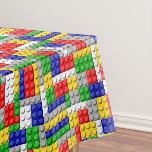 Bouwsteen Boy's Verjaardagsfeest Tafelkleed (Voorbeeld)