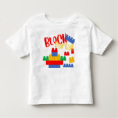 Bouwsteen Party Mega Blok geïnspireerd Kinder Shirts (Voorkant)