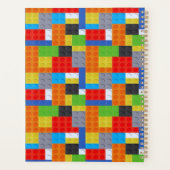Bouwsteen rood blauw groen geel sinaasappel planner (Achterkant)