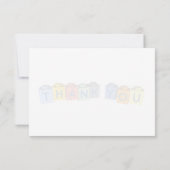 Bouwstenen Bedankbericht Blank Notitiekaartje (Achterkant)