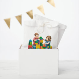 Bouwstenen bij de Birthday Bash Bedankzakje