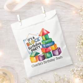 Bouwstenen bij de Birthday Bash Bedankzakje