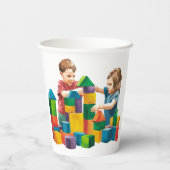 Bouwstenen bij de Birthday Bash Papieren Bekers (Achterkant)