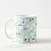 Bouwstenen - blauw koffiemok (Links)