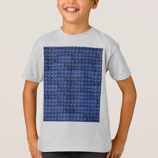 Bouwstenen - Blauw T-shirt (Voorkant)