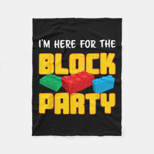 Bouwstenen Blok Party Pre-k Mannen Vrouwen Kinder Fleece Deken