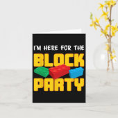 Bouwstenen Blok Party Pre-k Mannen Vrouwen Kinder Kaart (Gele Bloem)