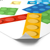 bouwstenen, blok, speelgoed steen welkomstbord poster (Hoek)