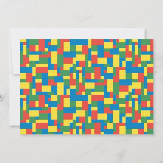 Bouwstenen Blokken 2 jaar uitnodiging (Achterkant)