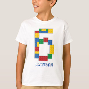 Bouwstenen Blokken 6 jaar T-Shirt