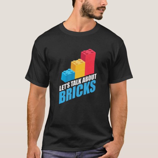 Bouwstenen blokken Fan Master Builder Bricklay T-shirt (Voorkant)