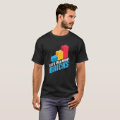 Bouwstenen blokken Fan Master Builder Bricklay T-shirt (Voorkant volledig)