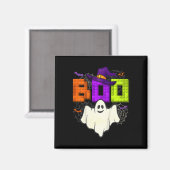 Bouwstenen Boo Halloween Ghost Witch Group Bo Magneet (Voorkant / Achterkant)