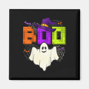 Bouwstenen Boo Halloween Ghost Witch Group Bo Magneet