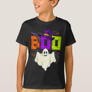 Bouwstenen Boo Halloween Ghost Witch Group Bo T-shirt