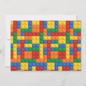 Bouwstenen Bouw Foto Verjaardag Kaart (Achterkant)