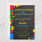 Bouwstenen Bouwstenen Blokken Verjaardag Kaart (Voorkant)