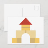 bouwstenen briefkaart (Voorkant / Achterkant)