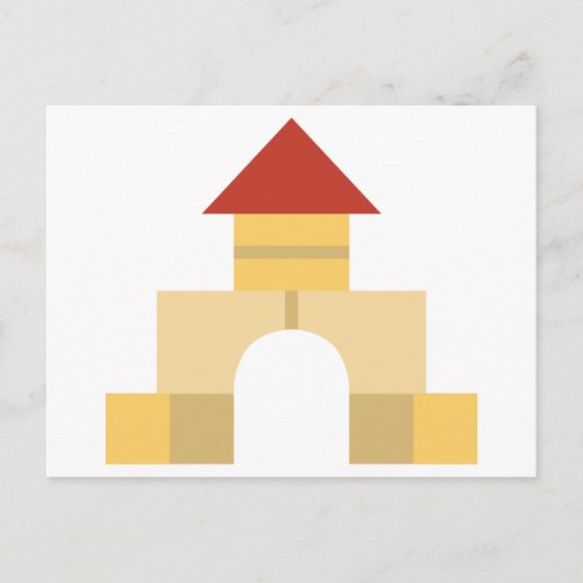 bouwstenen briefkaart (Voorkant)