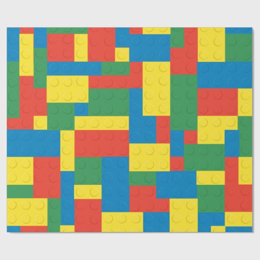 Bouwstenen Cadeaupapier (Vlak)