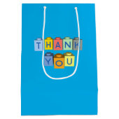 Bouwstenen Dank u bericht Medium Cadeauzakje (Achterkant)