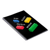 bouwstenen, eet slaap bouwen herhalen notitieboek (Rechterzijde)