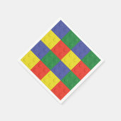 Bouwstenen en bakstenen partij servetten (Hoek)