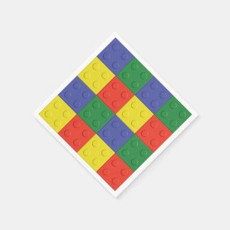 Bouwstenen en bakstenen partij servetten