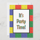 Bouwstenen en -blokken kaart (Voorkant)