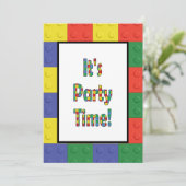 Bouwstenen en -blokken kaart (Staand voorkant)