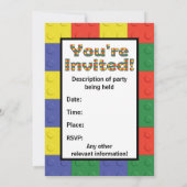 Bouwstenen en -blokken kaart (Achterkant)