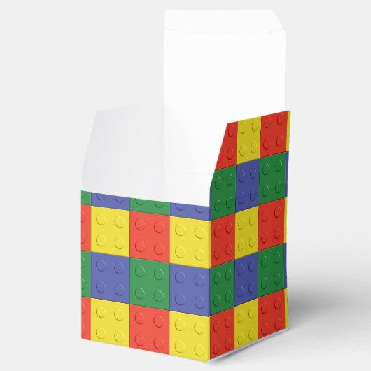 Bouwstenen en Bricks Party Favor Box Bedankdoosjes (Geopend)