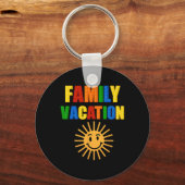 Bouwstenen Familie Vakantie Matching Block Bui Sleutelhanger (Voorkant)