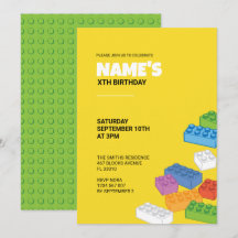 Bouwstenen Feest Uitnodiging