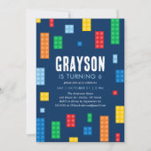 Bouwstenen Jongen Verjaardag Kaart (Voorkant)